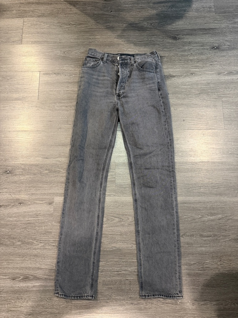 Denim Forum Black Straightleg Jean